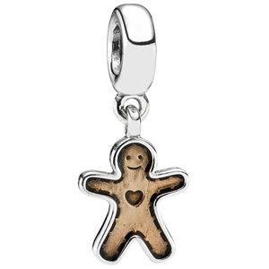 🦋3/$40 Pandora Gingerbread man dangle charm